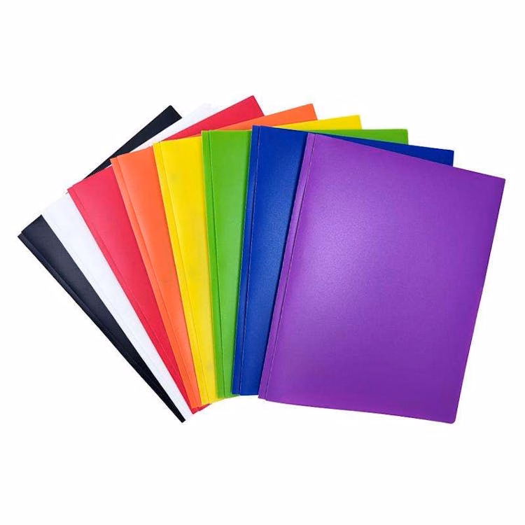 BigBox 2 Pocket Poly Folder With Prongs - Assorted