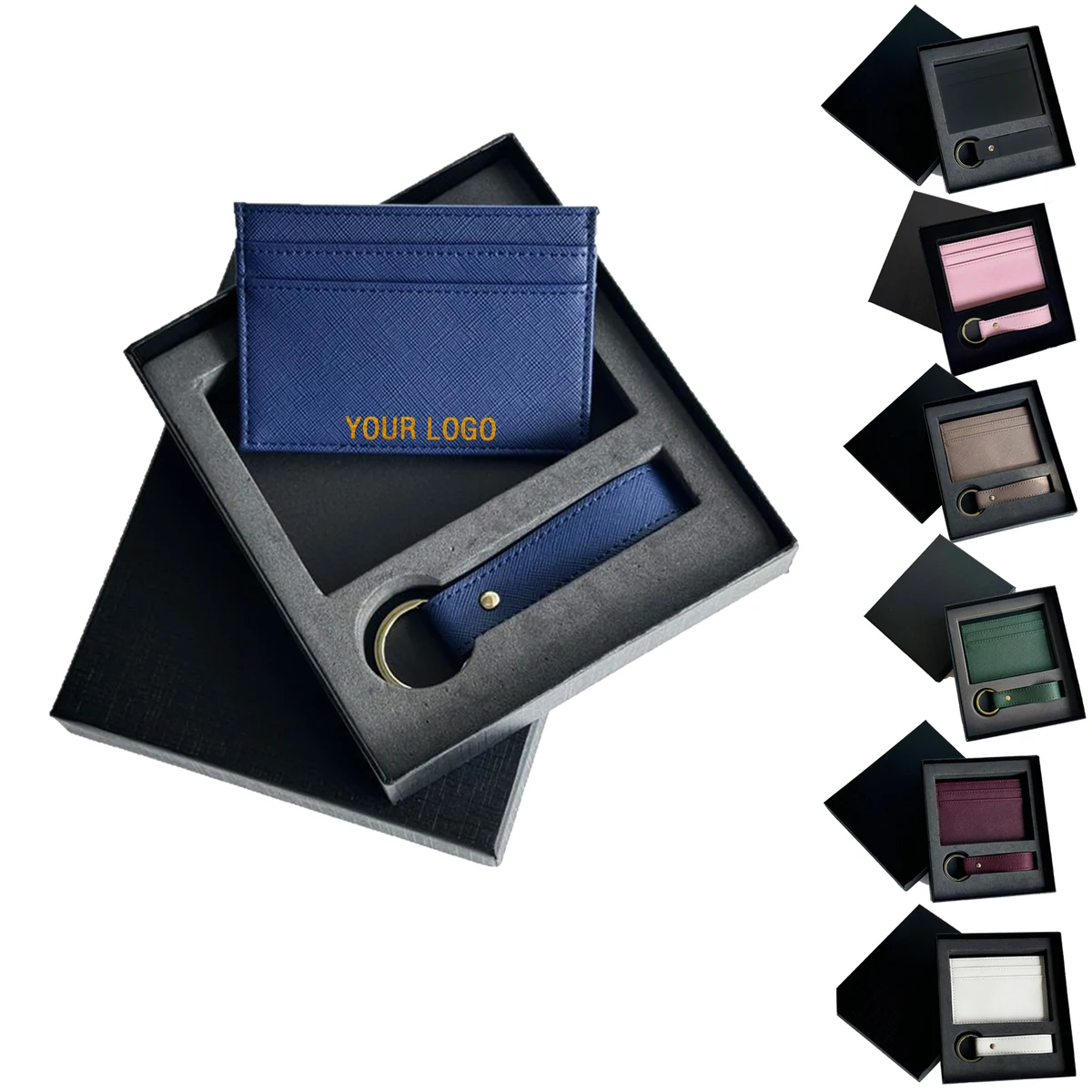 MOQ 10 PCS Multi-Card Wallet Keychain Set 1