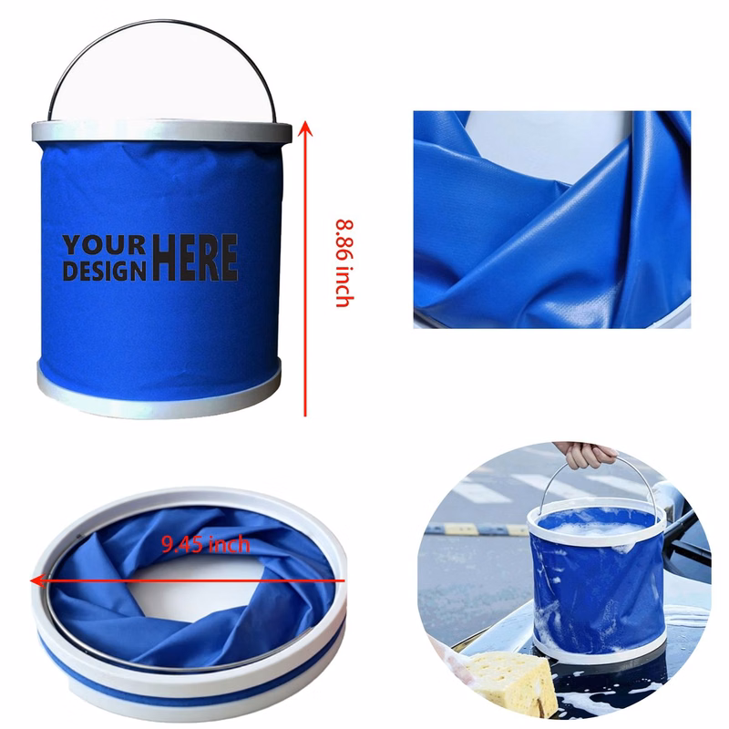 Oxford Fabric Collapsible Outdoor Water Bucket