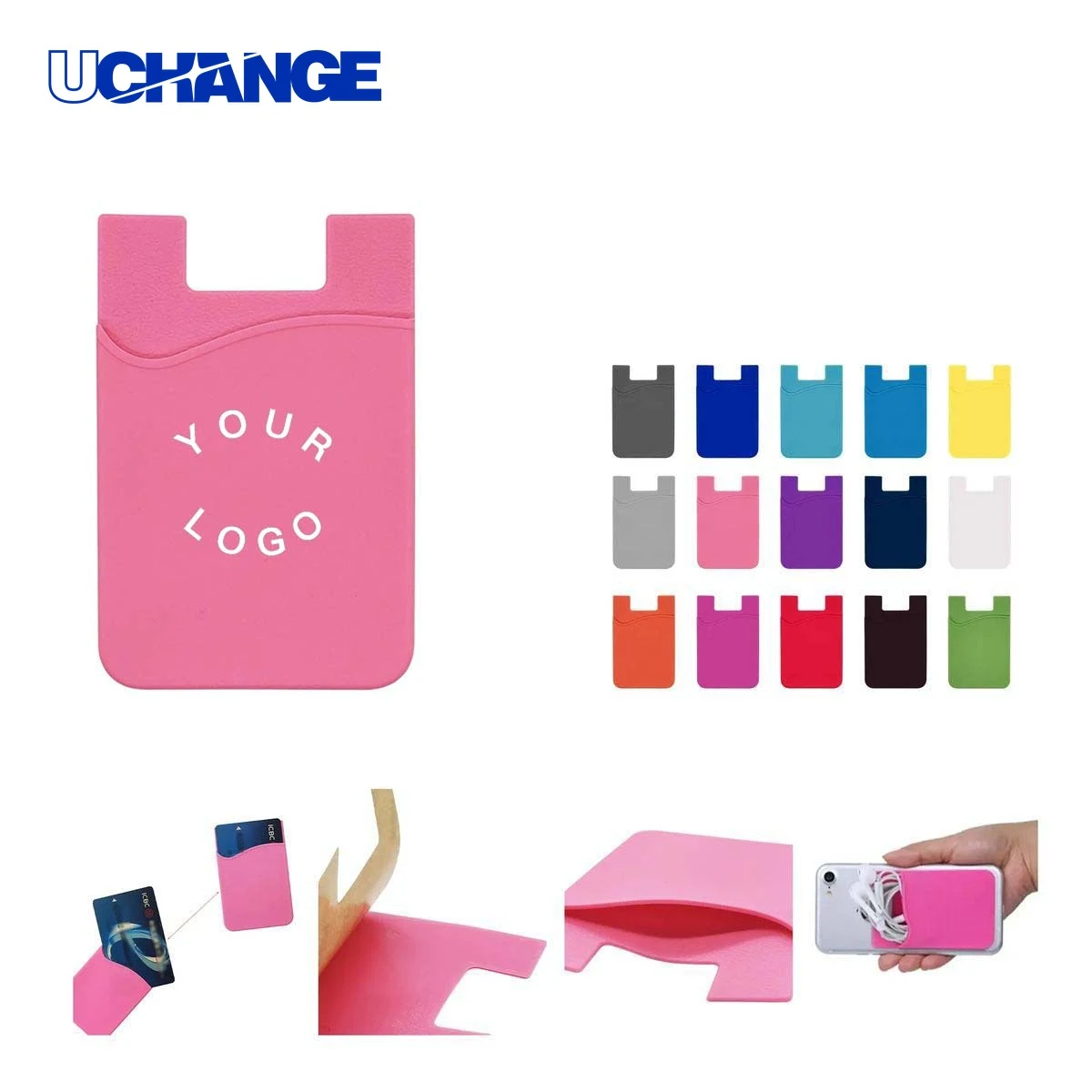Silicone Card Holder Wallet Slim for Cash 1