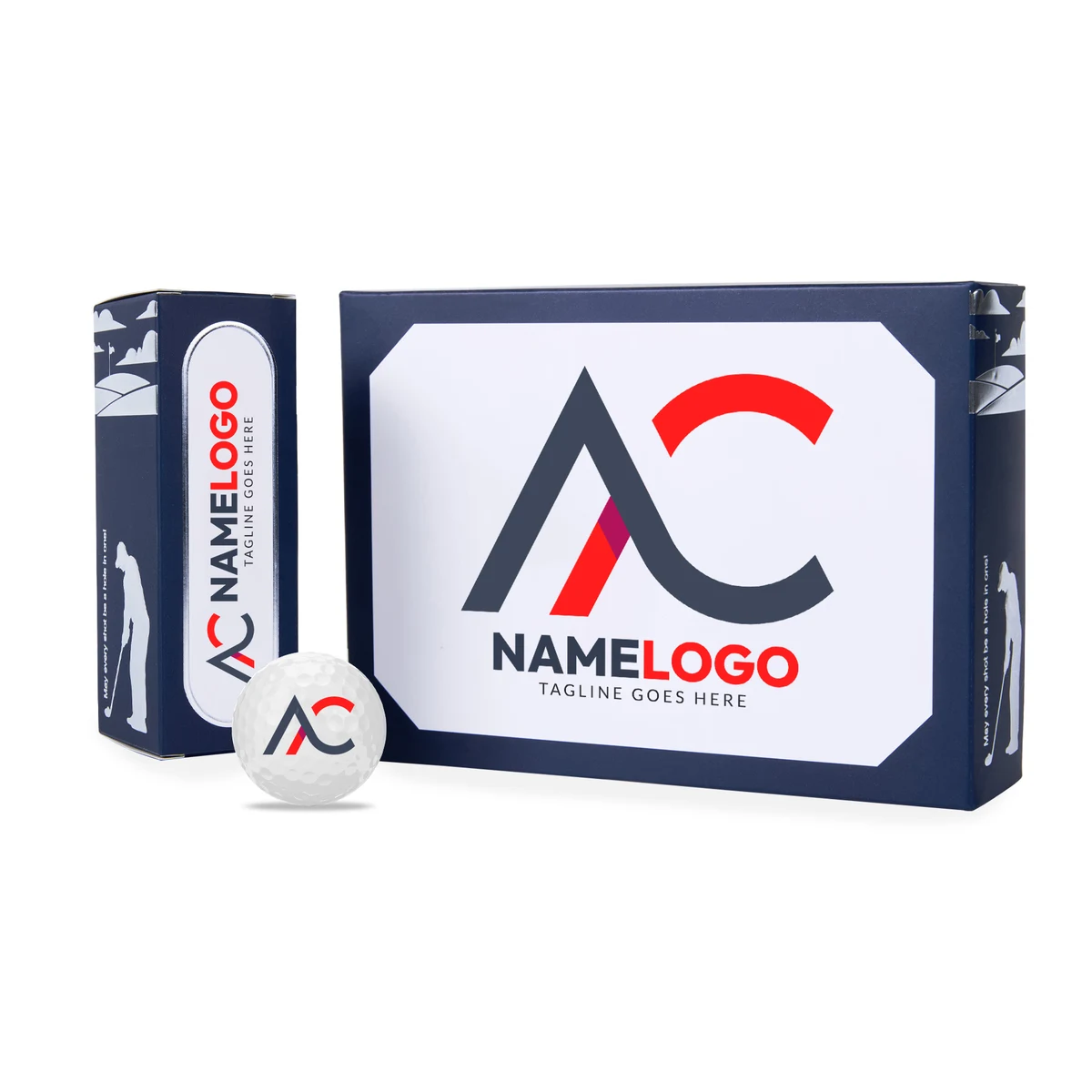 Distance Pro Golf Balls in Custom Box (Dozen) 1
