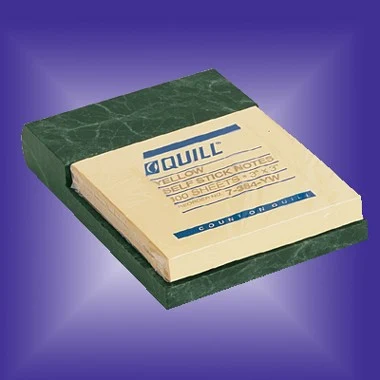 Green Marble Note Holder 1