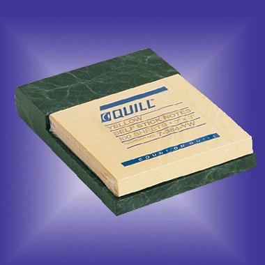 Green Marble Note Holder