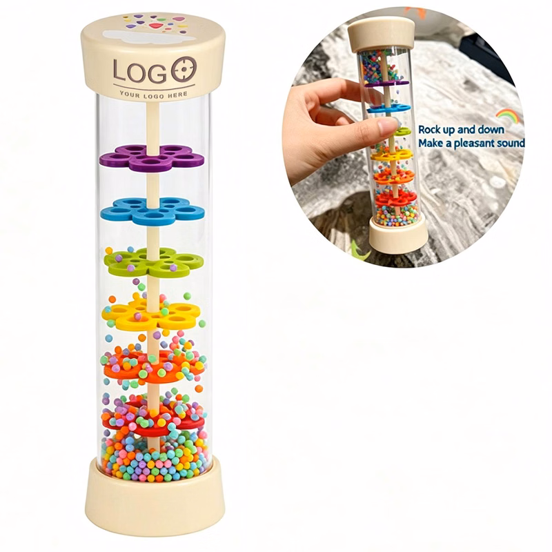 7 1/2 Inch Wooden Rainmaker Tube Montessori Music Toy