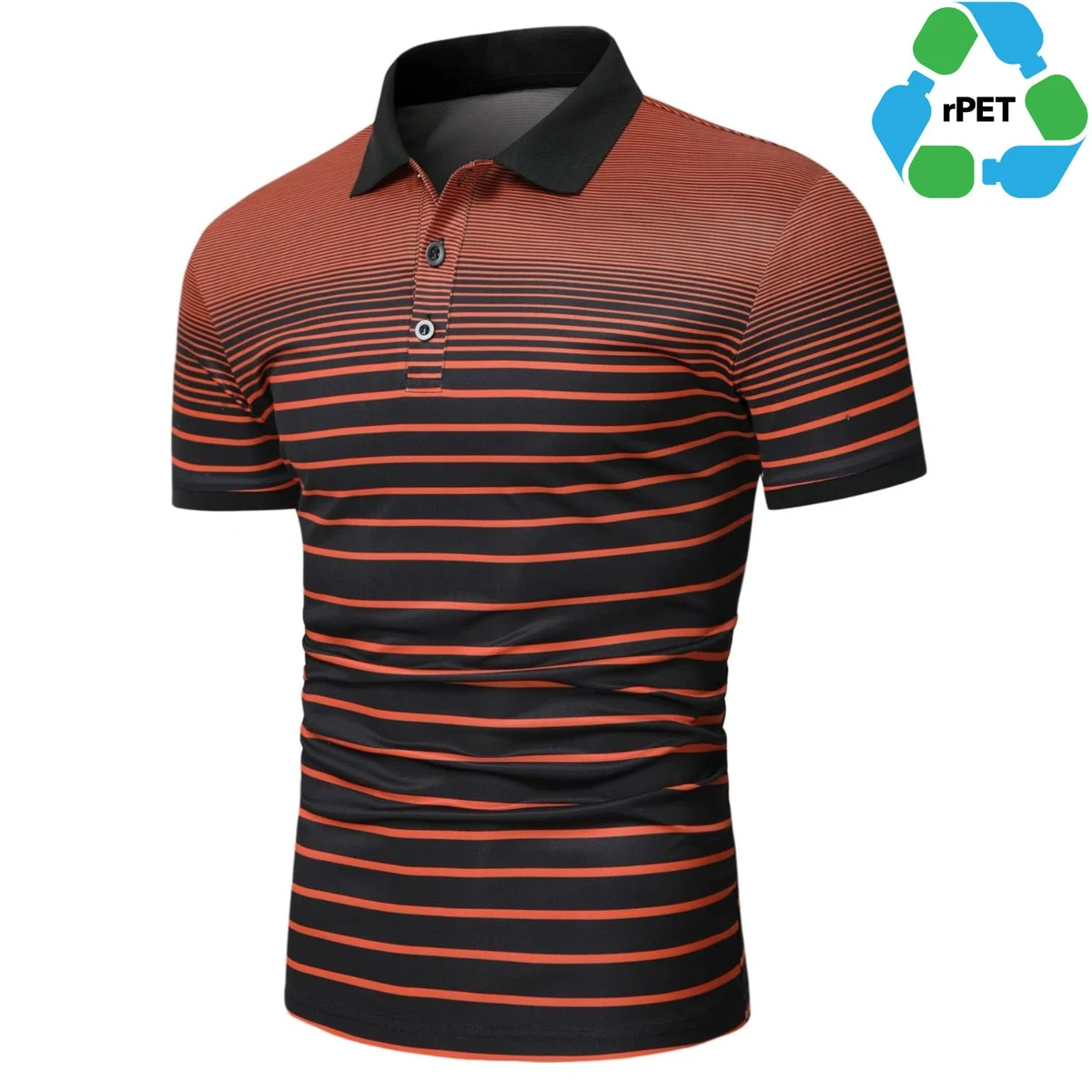 Men's rPET Recycled 100% Polyester Sublimation Performance Polo 1