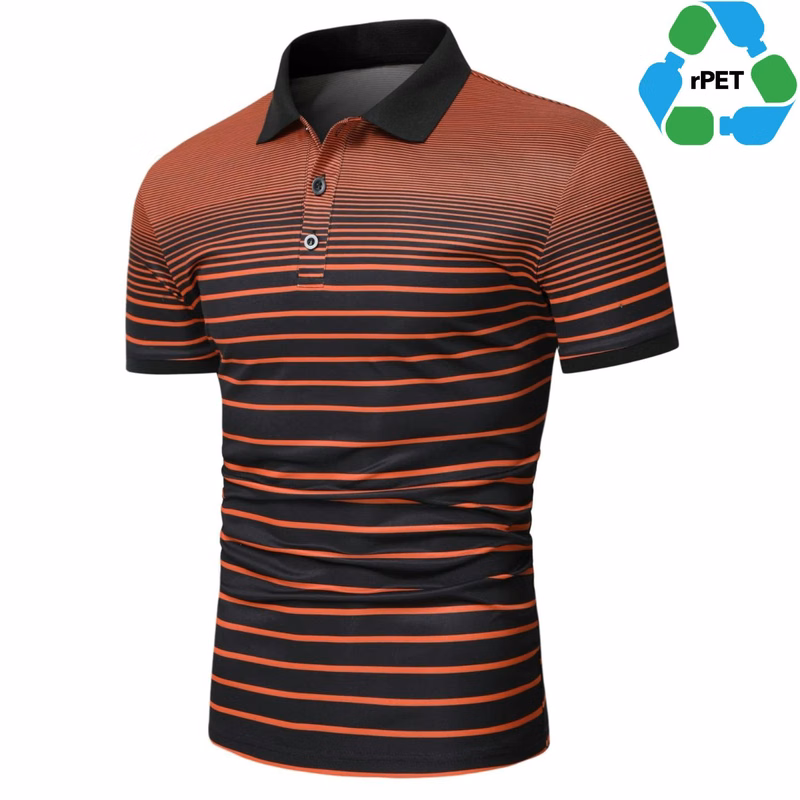 Men's rPET Recycled 100% Polyester Sublimation Performance Polo
