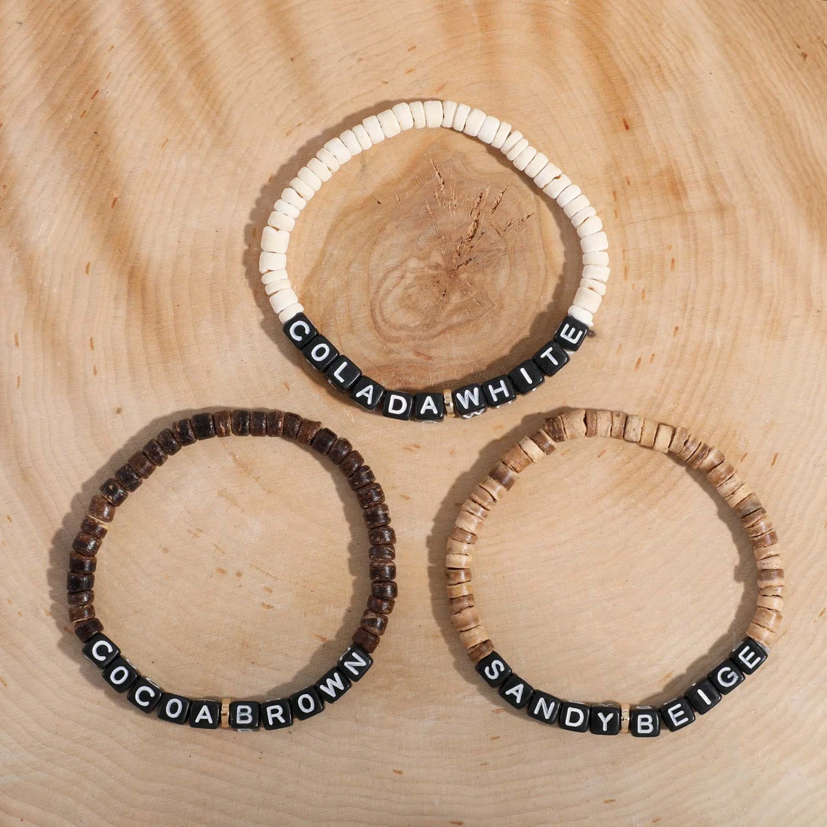 Coconut Shell Wood Friendship Bracelet 1