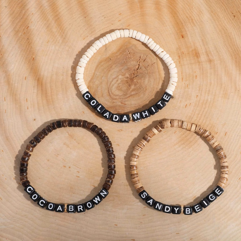 Coconut Shell Wood Friendship Bracelet