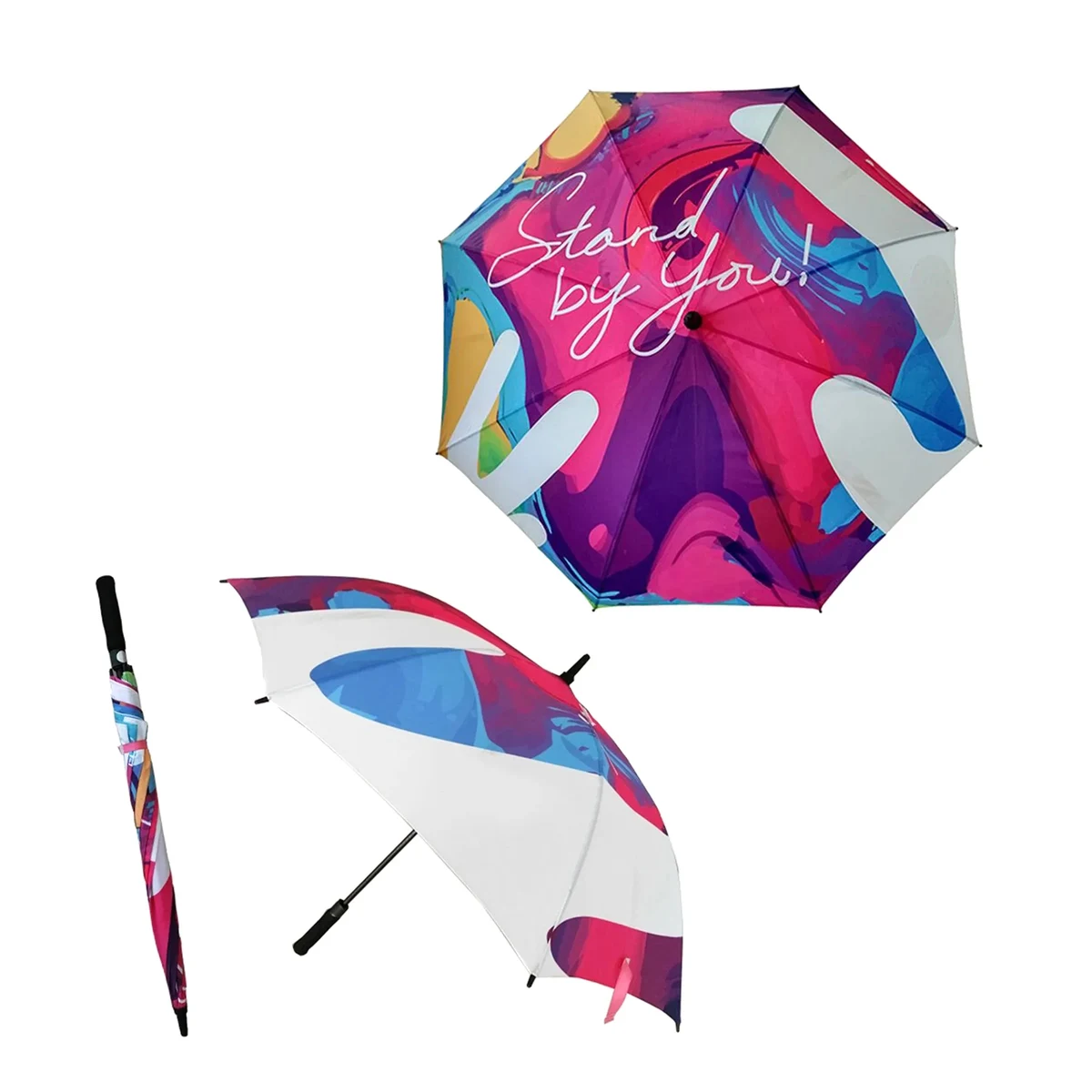 Premium 8 Panel Full Color Golf Umbrella 1
