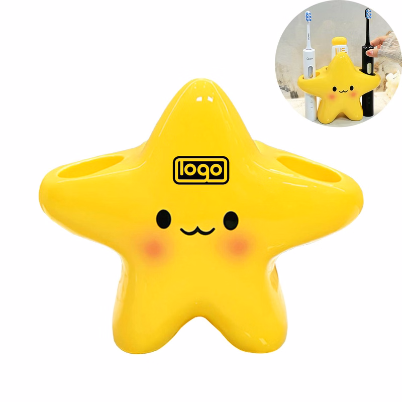 Star Shaped Toothbrush Toothpaste Storage Rack