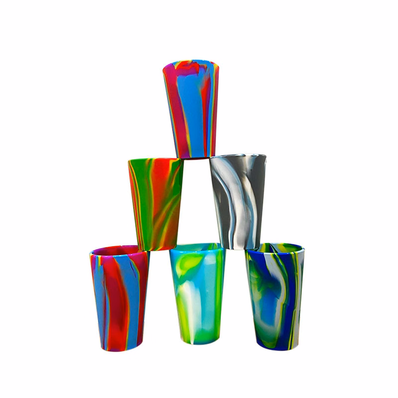 16 Oz Rainbow Silicone Wine Cup