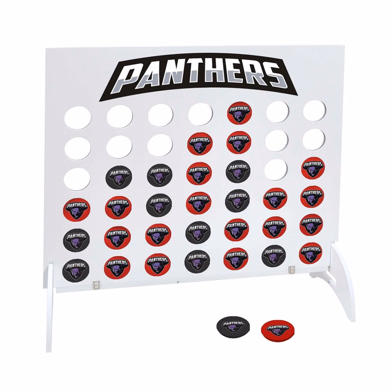 Giant 4-In-A-Row, 21 Black & 21 Red Disks (Single-Sided)