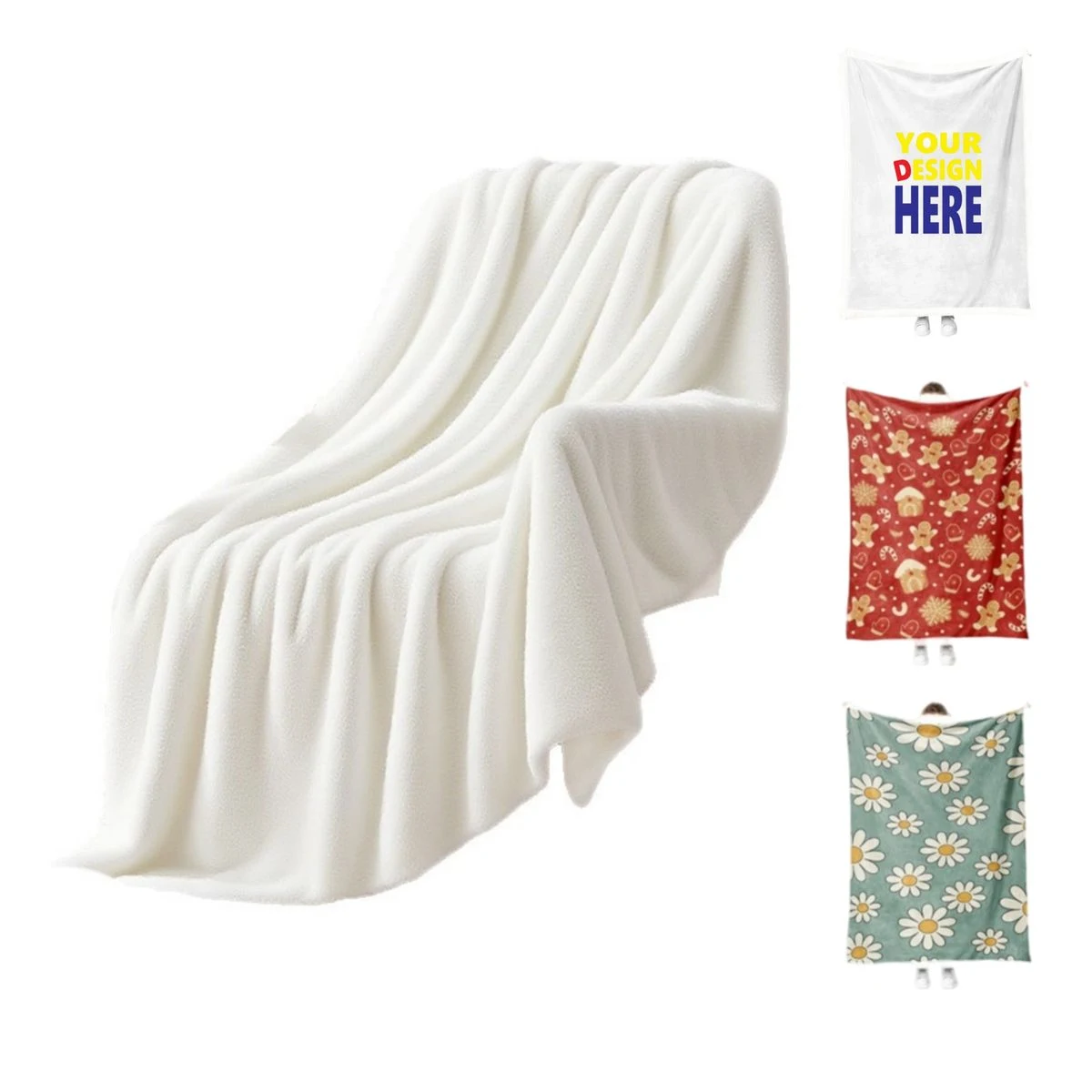 MOQ1 Customized Imitation Cashmere Blanket 1