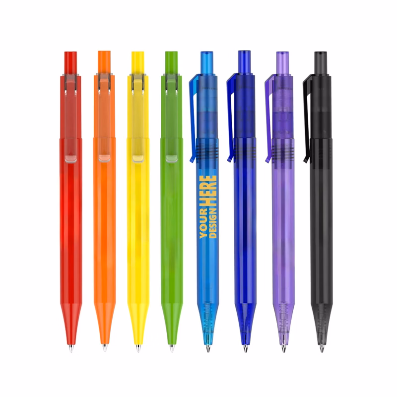 Retractable Plastic Ballpoint Pen