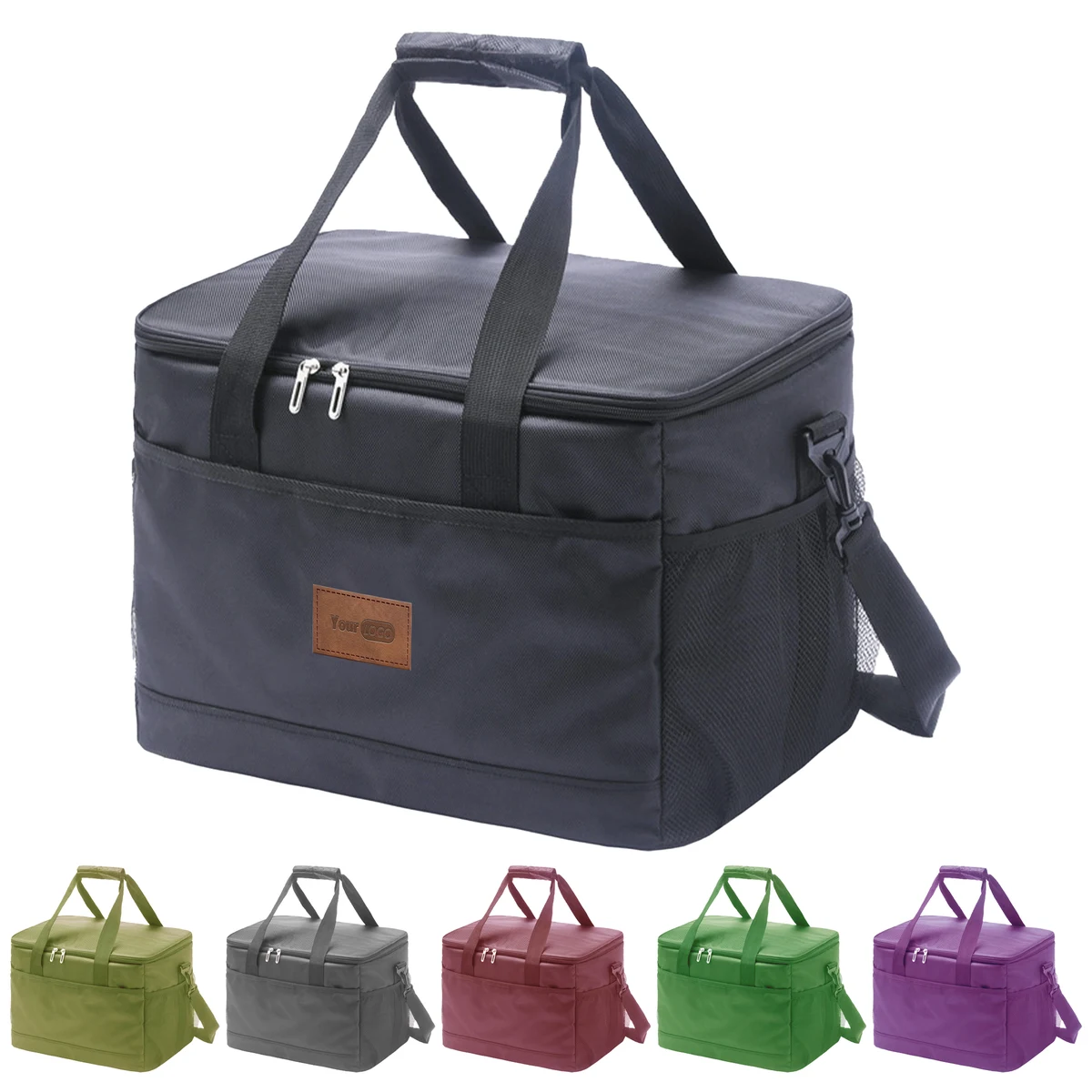 Oxford Spacious Insulated Cooler Tote Bag For Meals 1