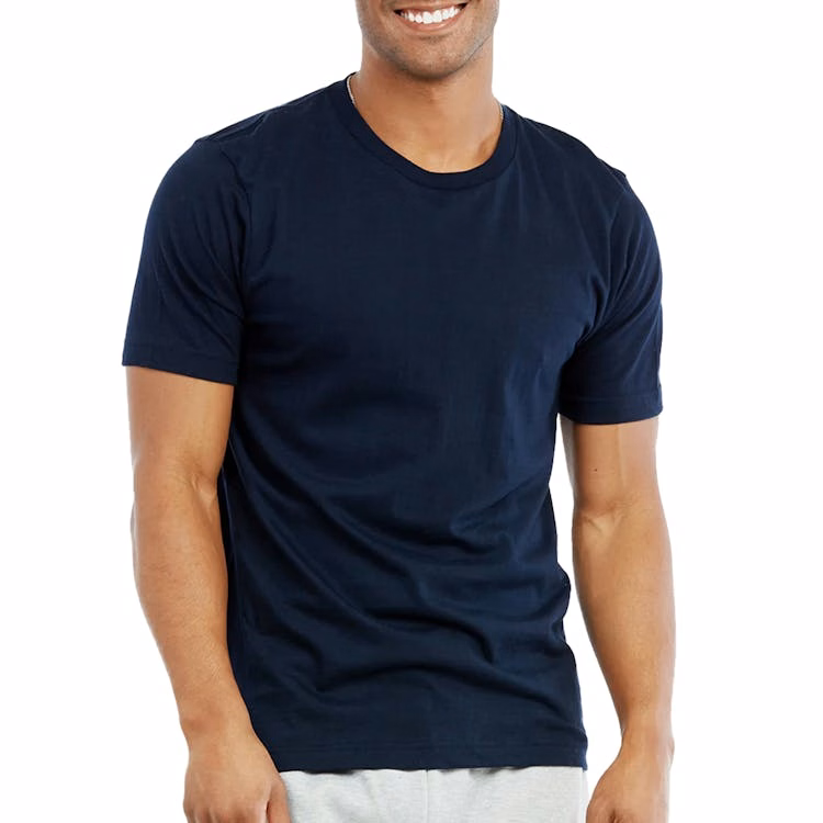 Men's Crew Neck T-Shirts - Medium Navy