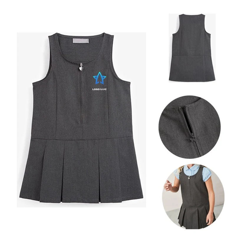 Custom Girl's Short Dress School Uniform 1