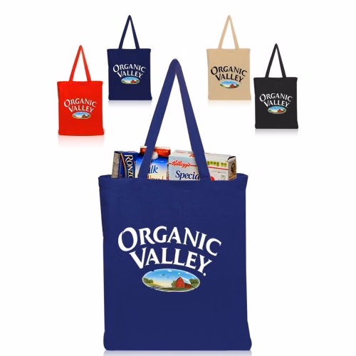 4 oz Colored Cotton Tote Bag - 14" W x 17" H