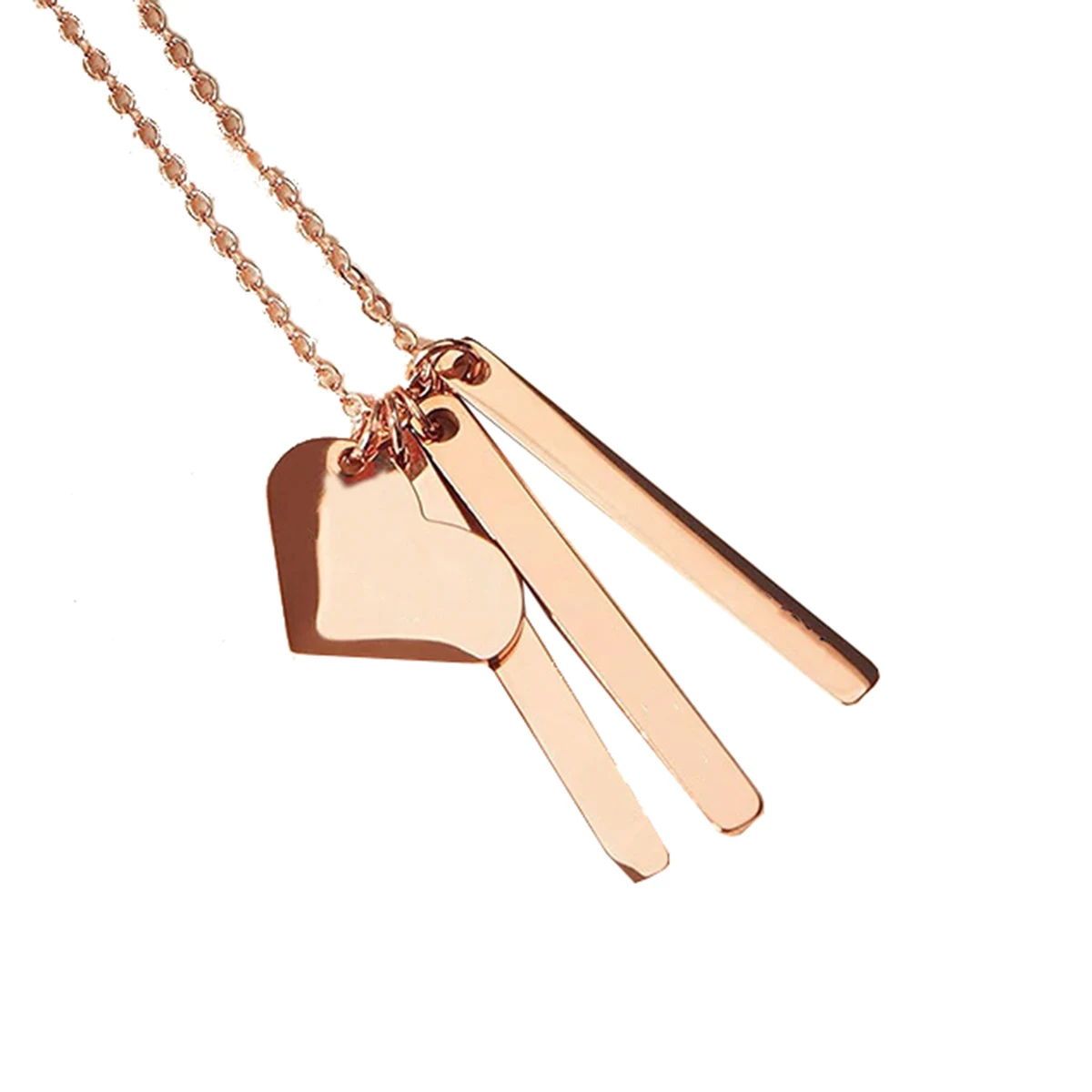 MOQ100 Engraved Heart-Shaped Necklace For Mother's Day 1