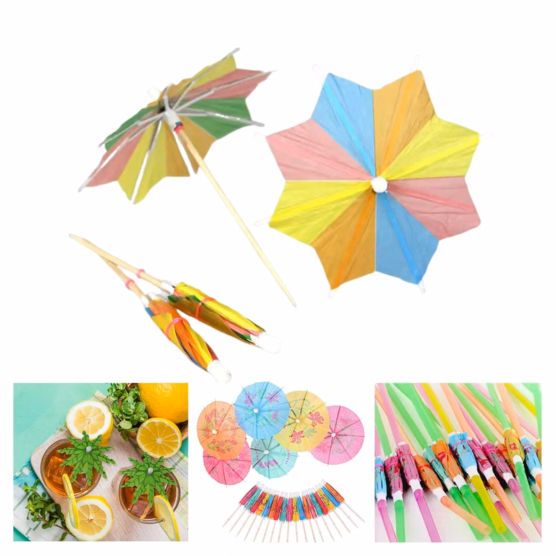 Customizable Cocktail Umbrella Picks