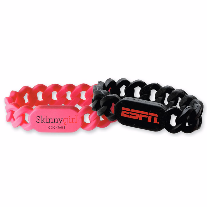 Links Wristbands - 1 Color Screen Print