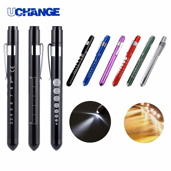 LED Medical Penlight with Pupil Gauge