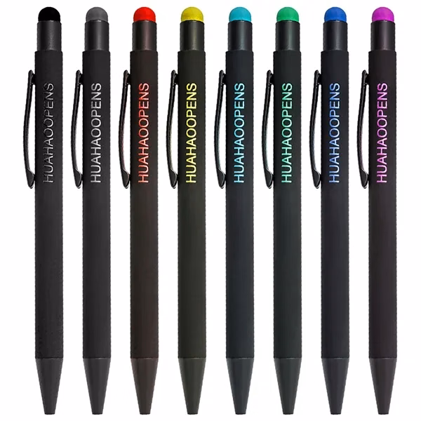 Metal Color Pop Rubberized Stylus Pens