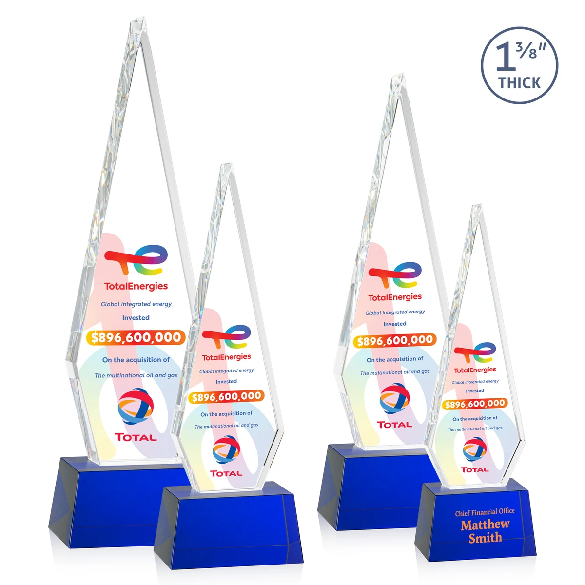 Springfield VividPrint™ Award on Robson Base - Blue 1
