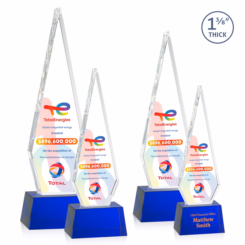 Springfield VividPrint™ Award on Robson Base - Blue