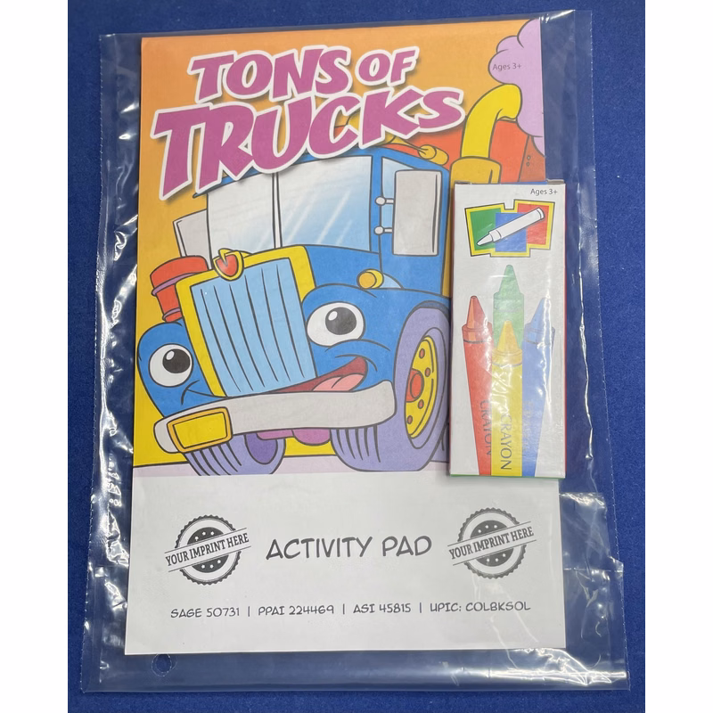 ACTIVITY PAD SET - Tons of Trucks Activity Pad Fun Pack