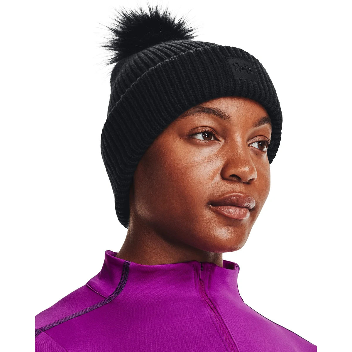 UA Halftime Ribbed Women's Pom Beanie 1
