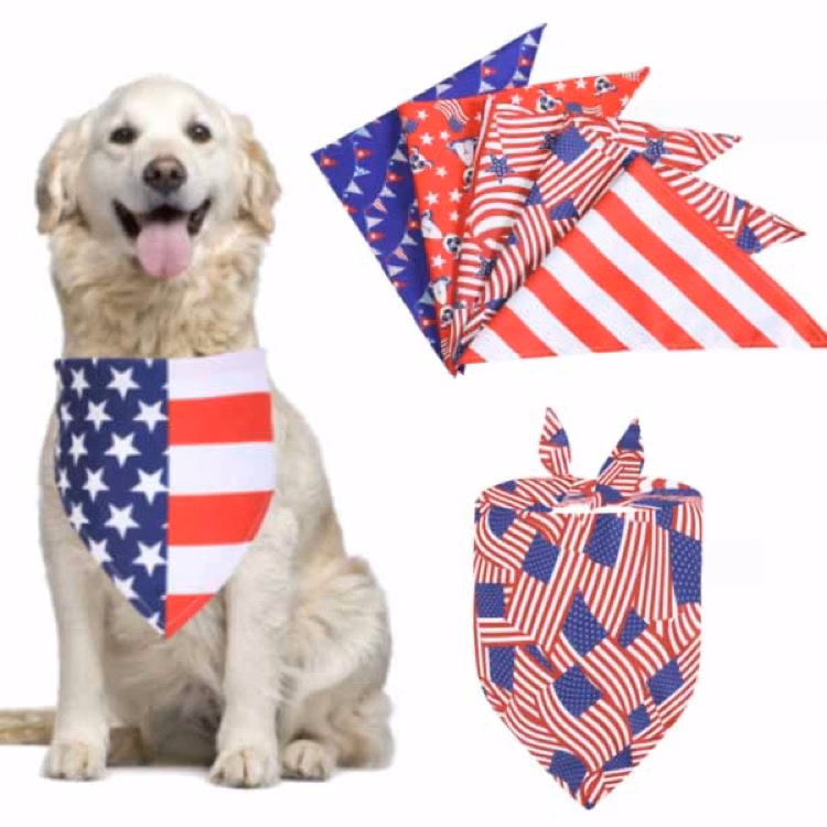 Dog Bandana Square Cat Scarfs Puppy Accessories Aring Pet