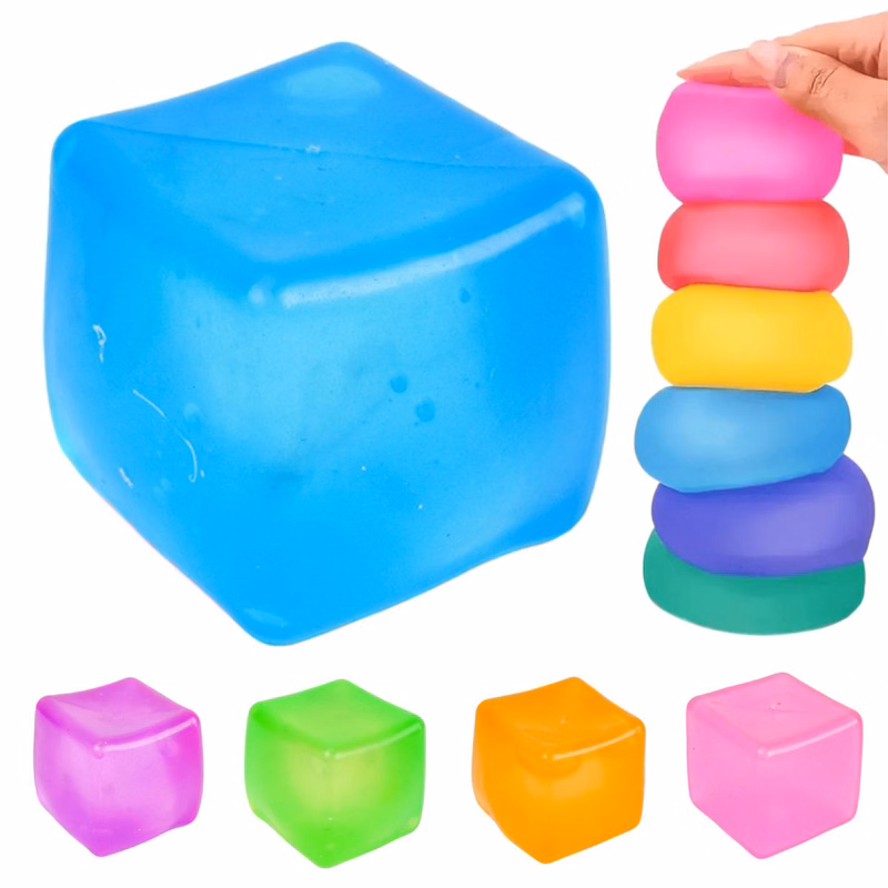 Stress Relief Simulation Ice Cube Squeeze Toy
