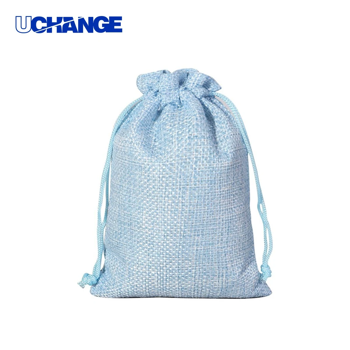 Faux Linen Logo Gift Bag 1