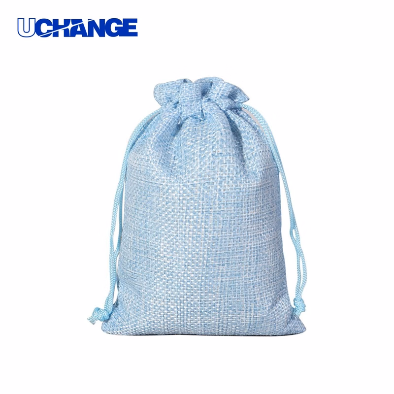 Faux Linen Logo Gift Bag