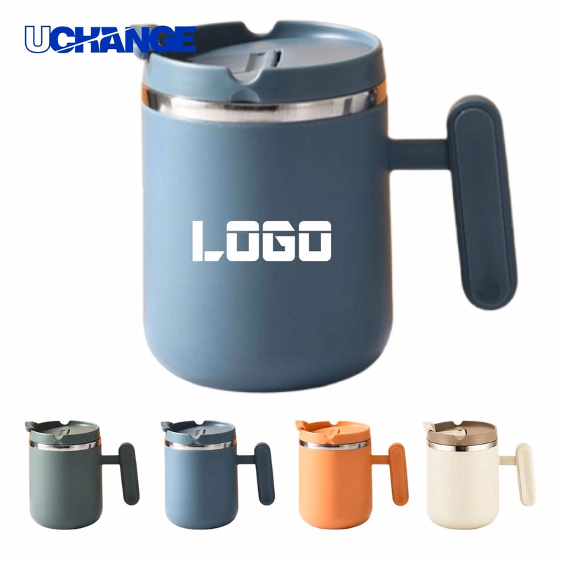 Vacuum Insulated Coffee Mug Container with Handle