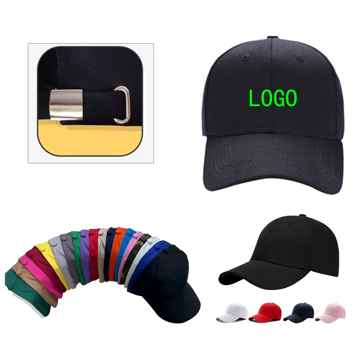 MOQ 10 pcs Structured Sun Protection Baseball Cap 1