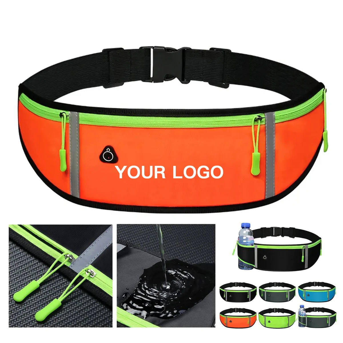 Waterproof Nylon Waist Bag 19 Inch for Outdoor Sports 1