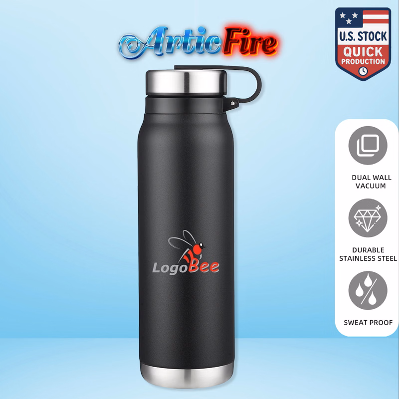 ArticFire 20oz Vacuum Water Bottle With Stainless Steel Lid