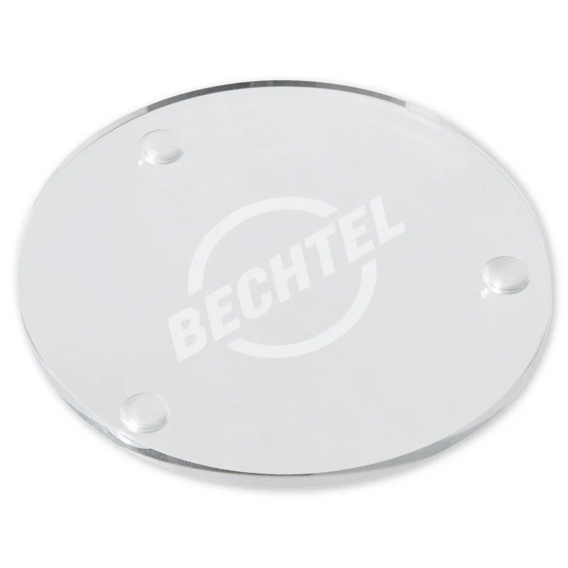 Round Glass Beverage Coaster 1