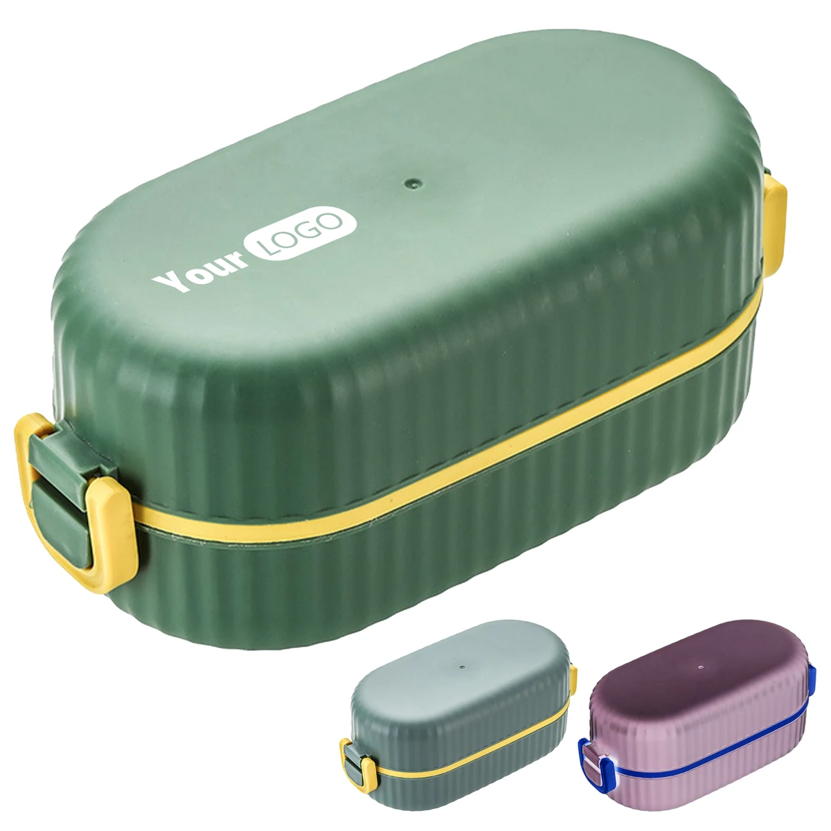Plastic Convenient Double-Layer Lunch Box 1
