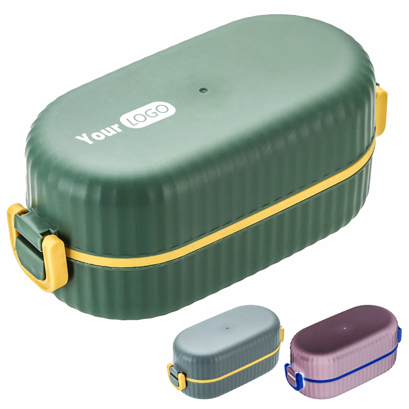 Plastic Convenient Double-Layer Lunch Box