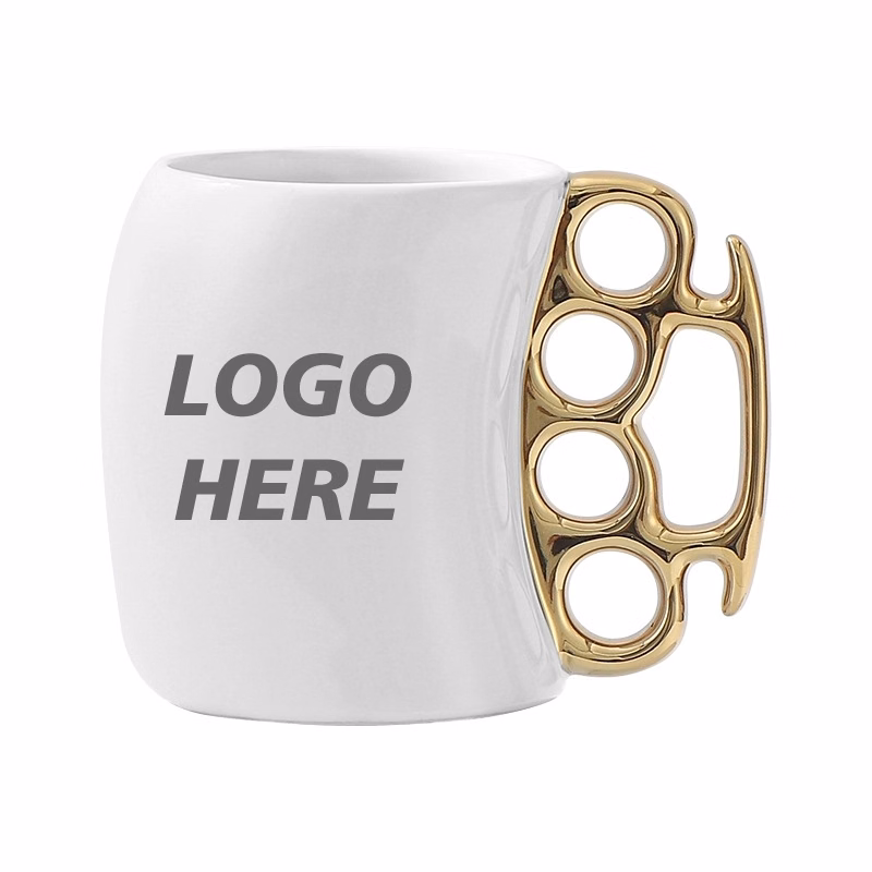 Custom 13.5 oz Fisticup Ceramic Knuckleduster Mug