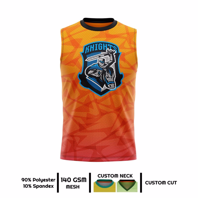 Unisex & Kids' Sublimation Sleeveless T-Shirt - 140G Mesh