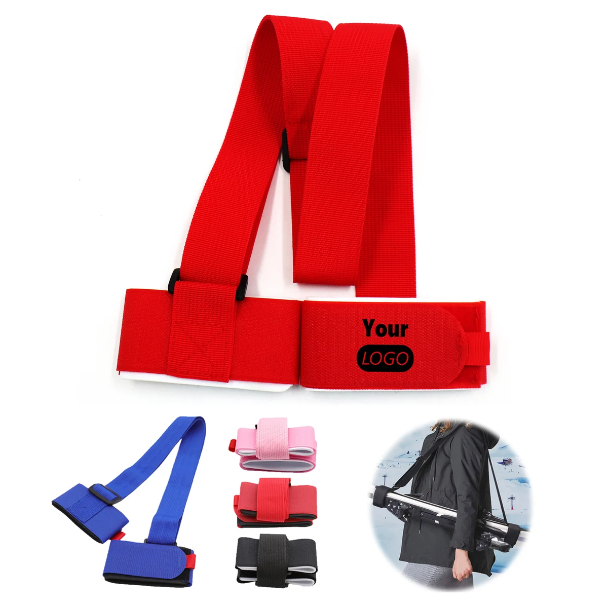 Ski Strap Carrier Shoulder Belt Loop Holder 1