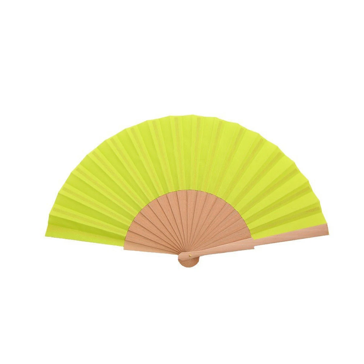 Full Color Bamboo Paper Folding Hand Fan 15 x 8.25" 1