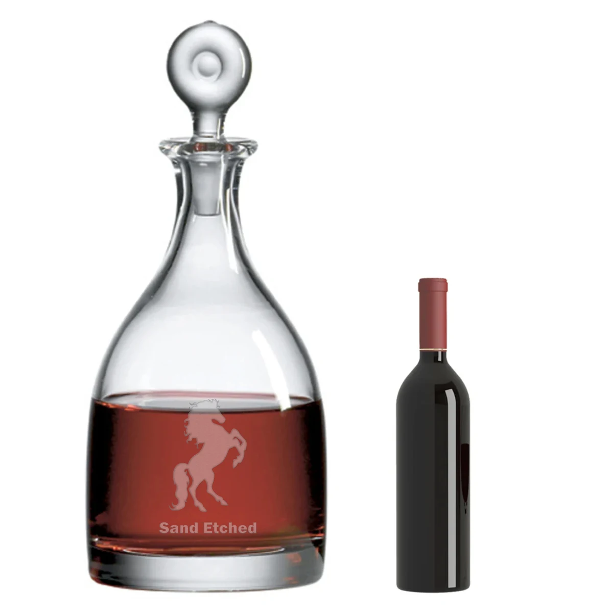 Monticello Salmanazar Lead-Free Crystal Decanter 1