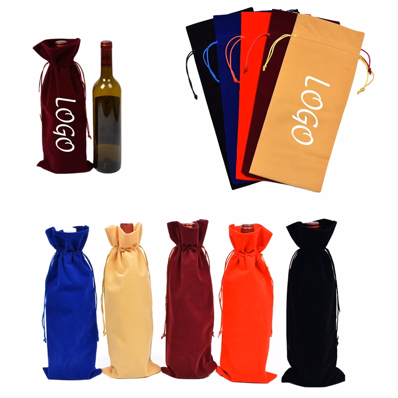 Velvet Wine Bag