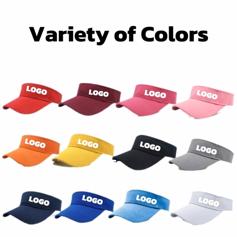Cotton sports sun visor cap