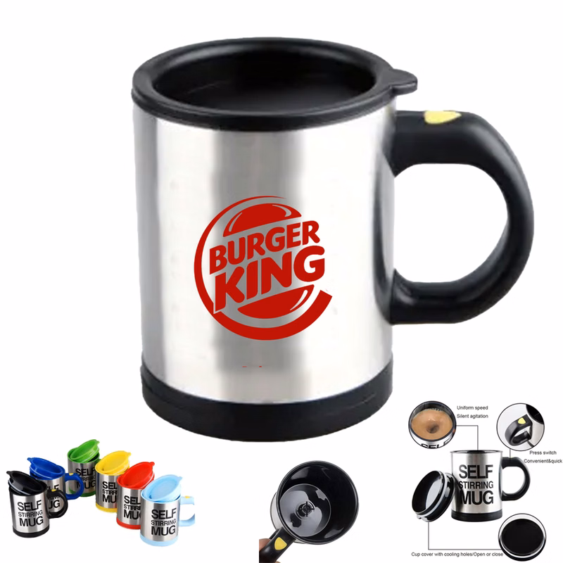 QuickStir Stainless Auto-Stir Mug